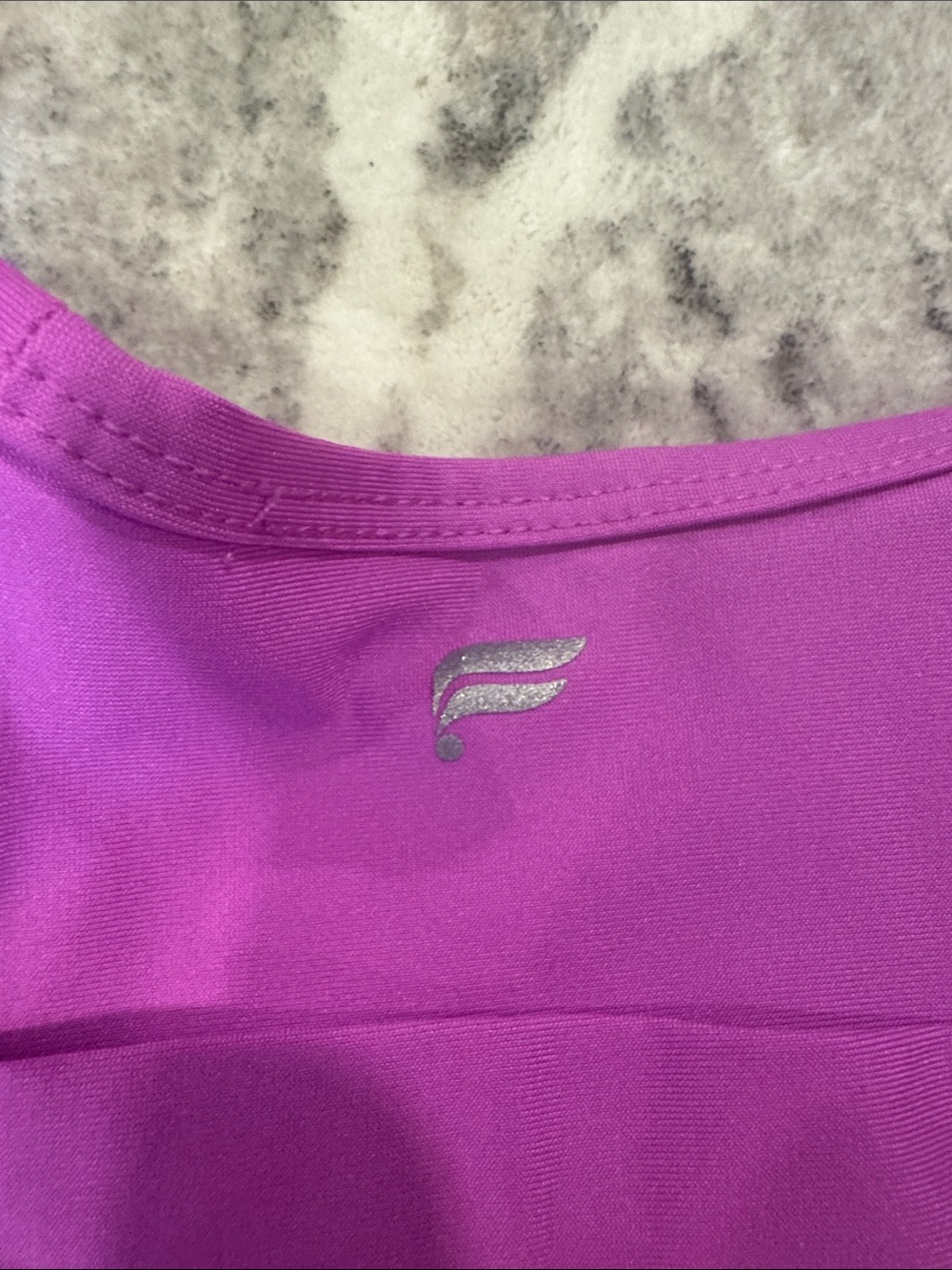 Fabletics Purple Racerback Sports Bra - Picture 3 of 3
